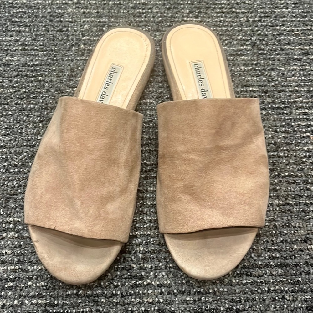 Charles David s suede slides